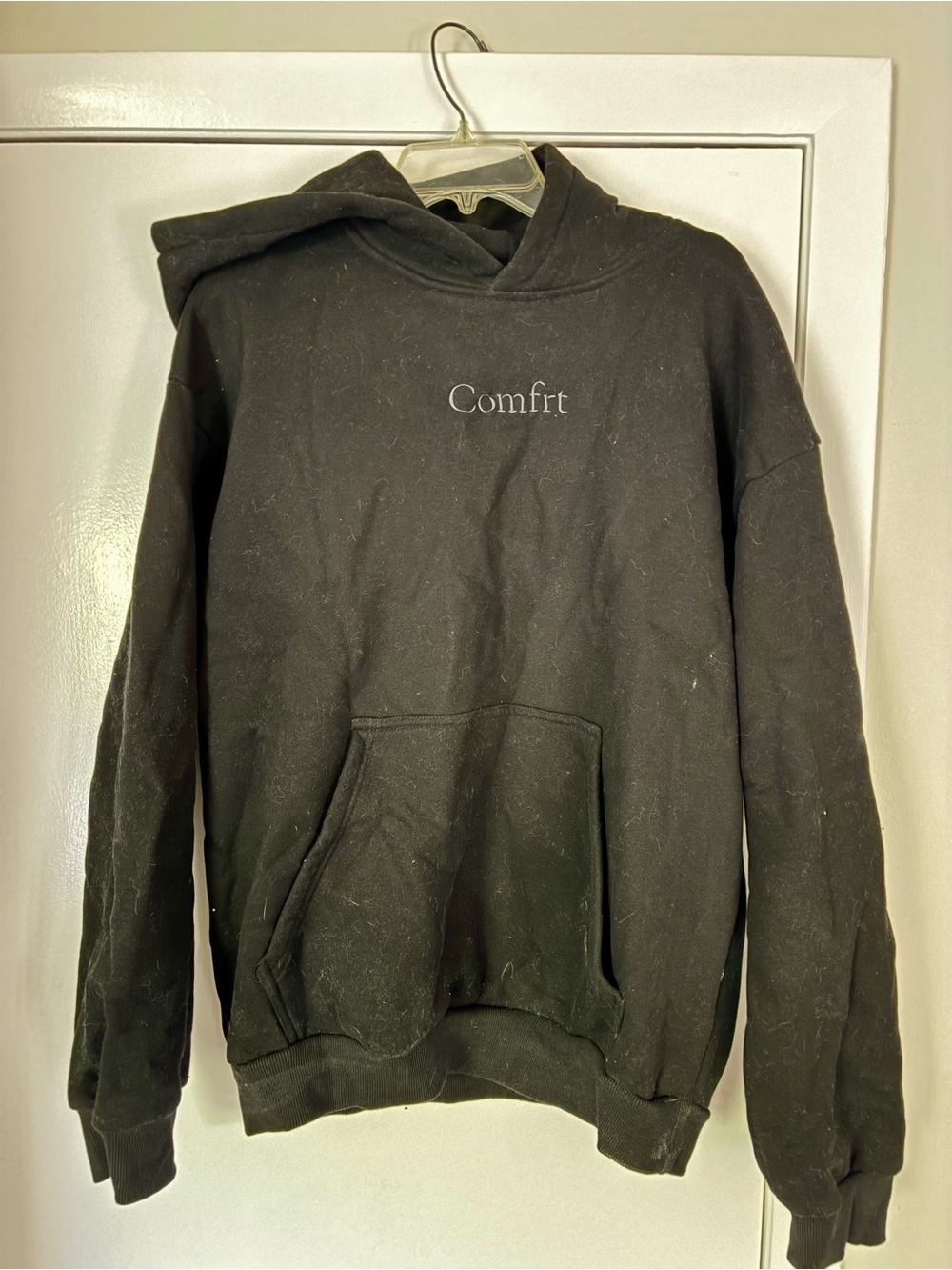 COMFRT Black Pullover Hoodie - Cozy Everyday Sweatshirt